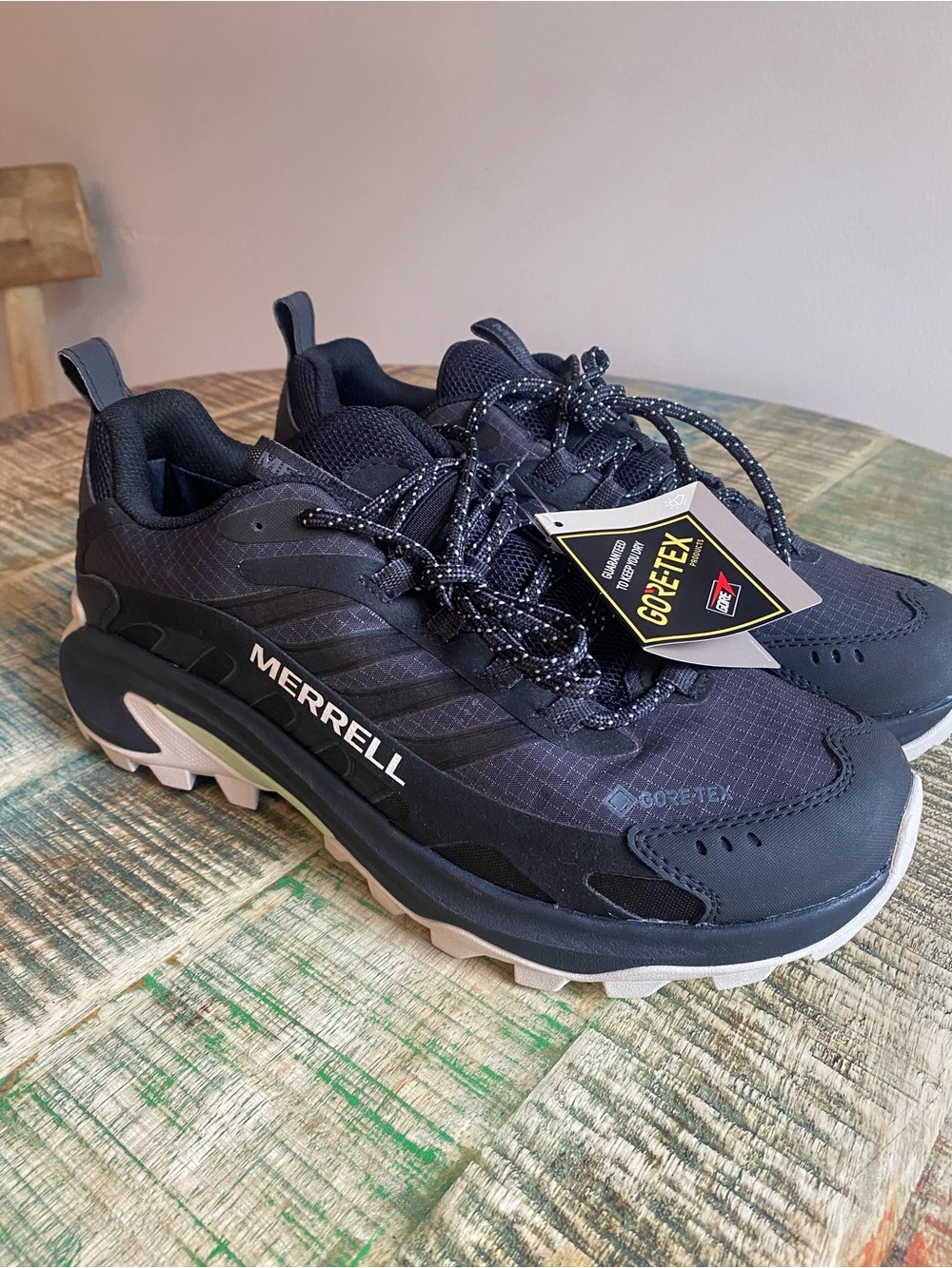 Woman Merrell Black and Gray Gore-Tex Trail Sneakers
